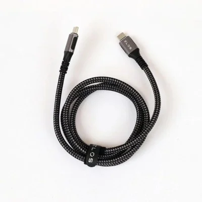 Zlos USB-C to USB-C Cable Turbocharge Thunderbolt 4 - Black